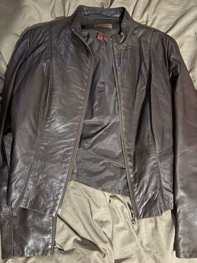 Women’s Vintage Chocolate Brown Leather Jacket